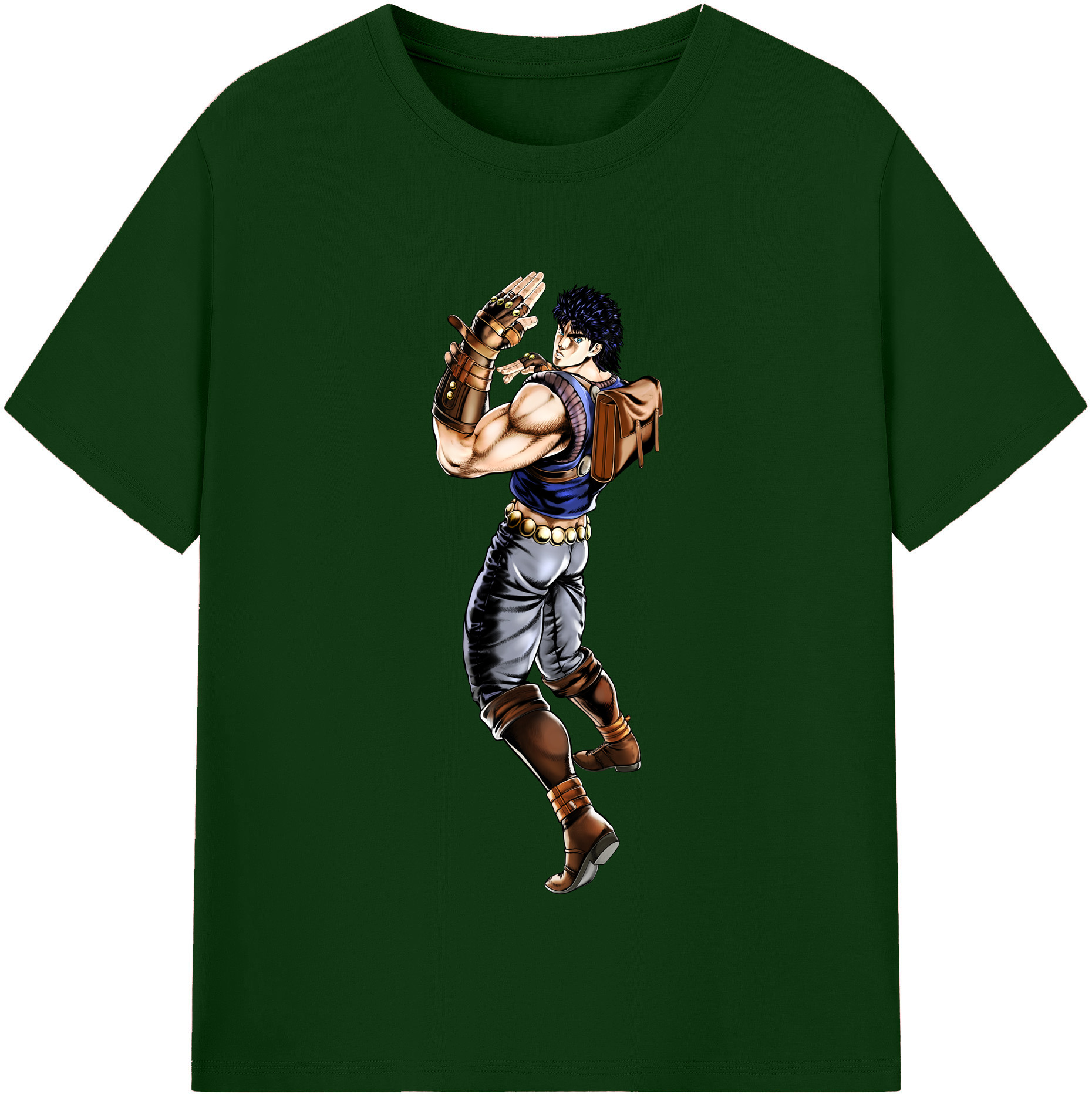 （画像用） ジョジョの奇妙な冒険 /ジョナサン?ジョースター JoJo's Bizarre Adventure Jonathan Joestar 綿100％半袖Tシャツ（フロントプリント）